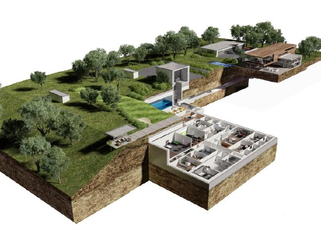 Sadržaj se krije ispod četiri metra betona (Credit: Oppidium/news.com.au)