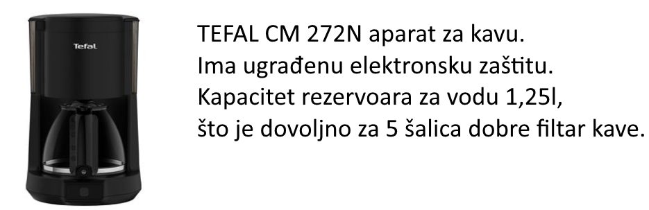 TEFAL filtar aparat za kavu