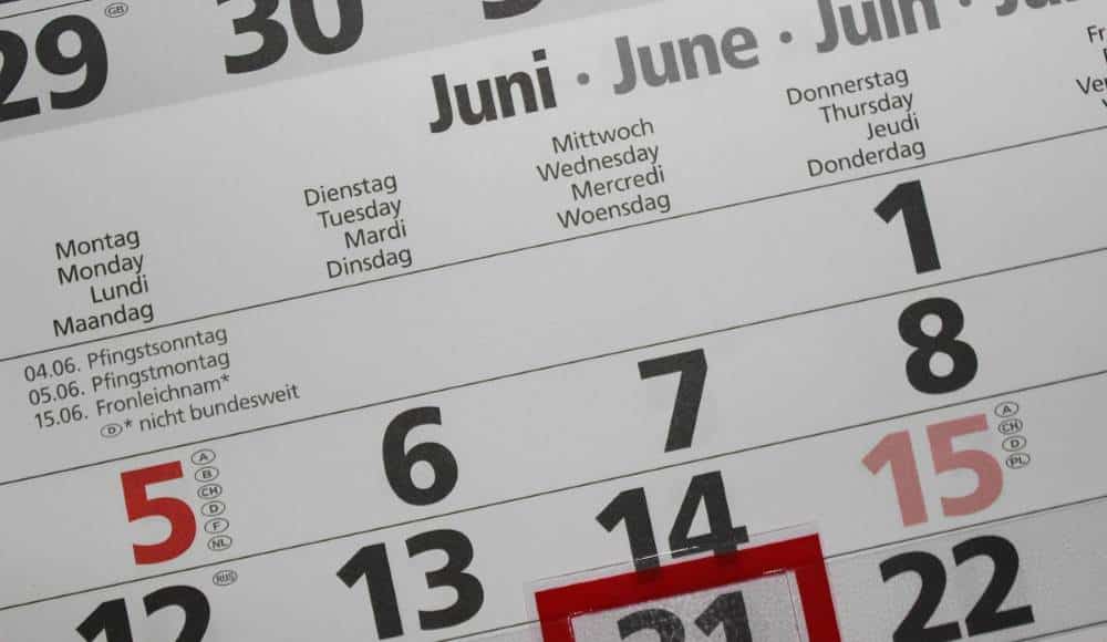 Označavanje mjeseci na engleskom