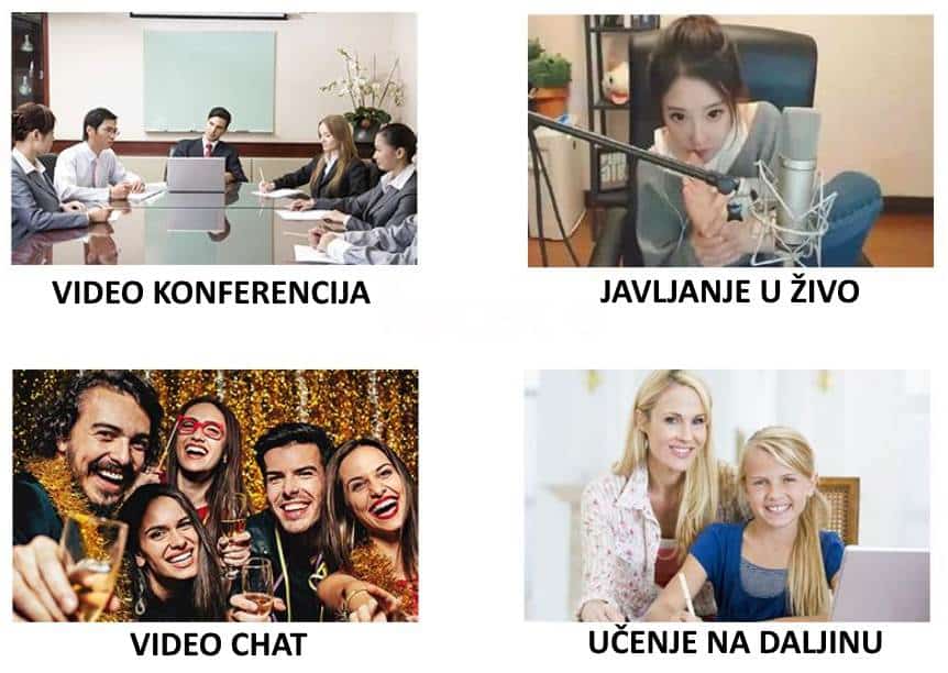 Povoljna web kamera za učenje na daljinu, video chat, konferenciju i live streaming