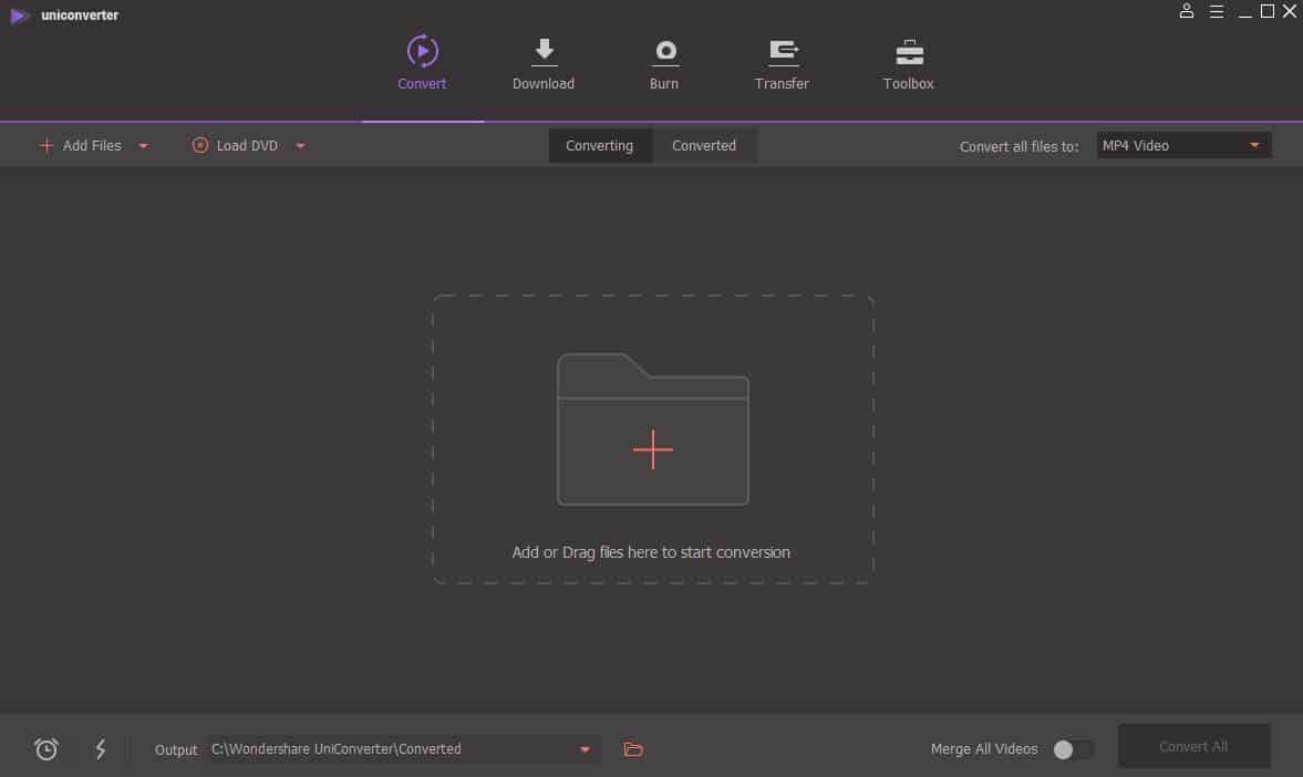 Konvert video aplikacija UniConverter