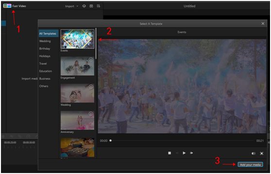 Aplikacija Filme za video edit