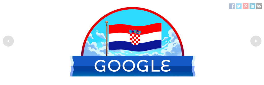 Google doodle Hrvatska zastava