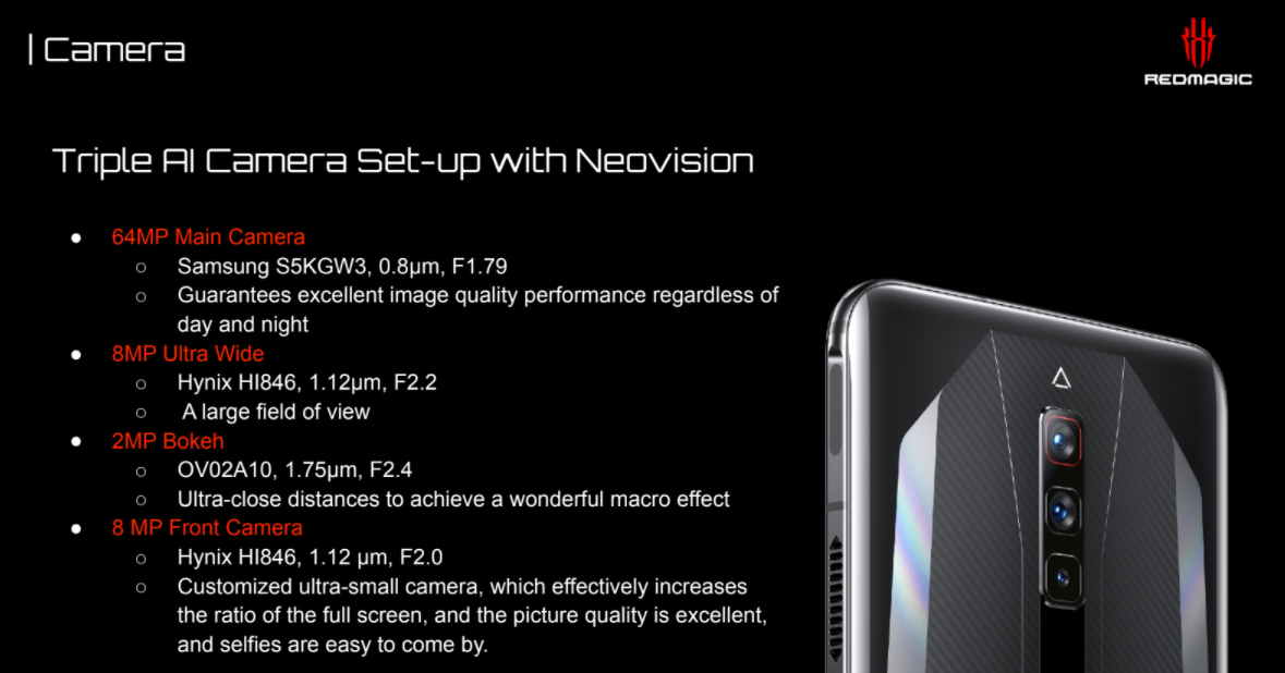 RedMagic kamera