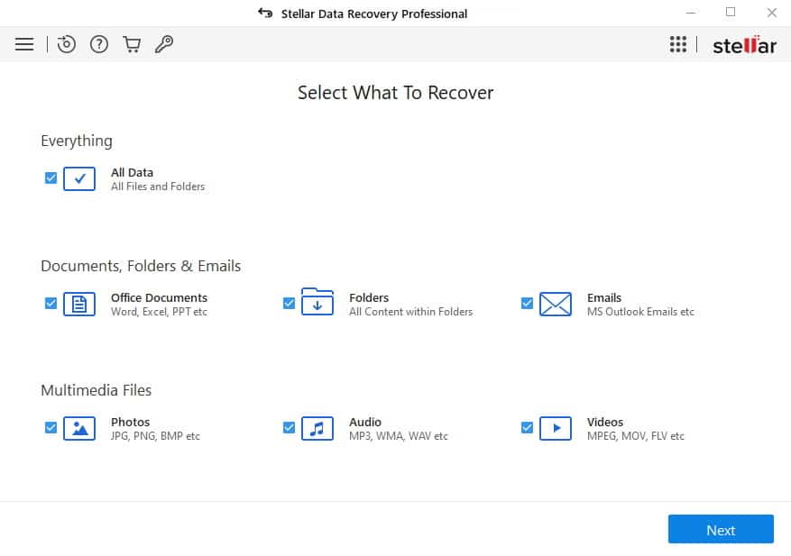Stellar Data Recovery