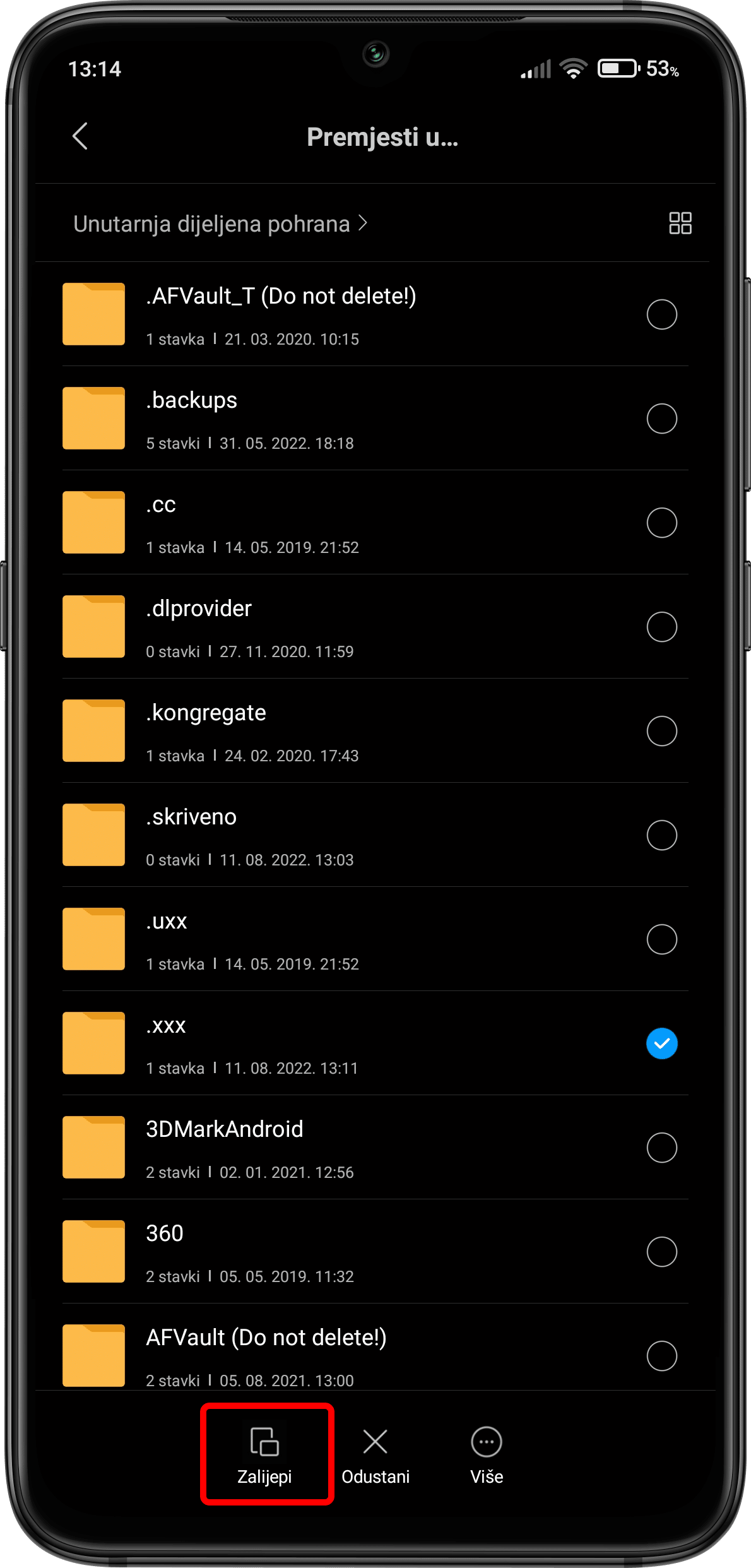 kako sakriti video i fotografije na mobitelu