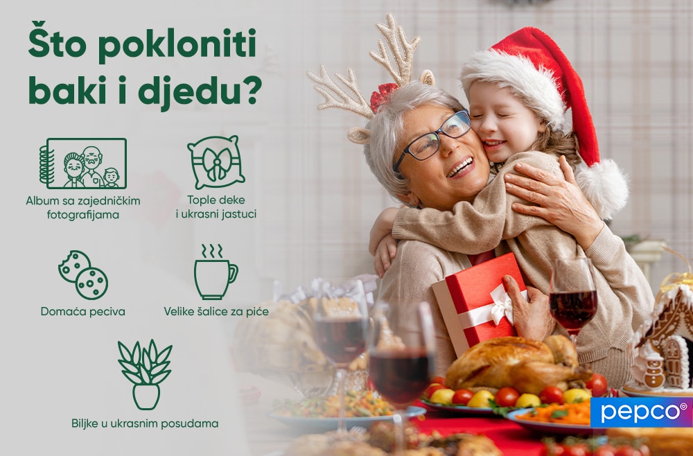 PEPCO infografske ideje za poklone za bake i djedove